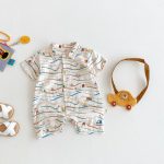 【66-90】ロンパース 車柄 カートゥーン 可愛い ベビー服 - 画像 (3)