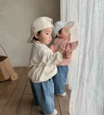【73-100】アウター ベビー 韓国風 ナチュラル カジュアル - 画像 (5)