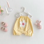 【66-90】サロペット フラワー柄 可愛い 赤ちゃん服 - 画像 (5)