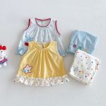 【73-120】セットアップ チェリー/スター柄 可愛い 女の子 - 画像 (8)