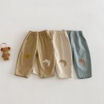 【73-120】パンツ ムーン柄 カジュアル 履きやすい ボトムス - 画像 (7)