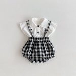 【66-100】トップス or サロペット ベビー チェック お出かけに - 画像 (8)