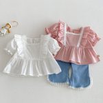 【73-120】ブラウス プリンセス シンプル 可愛い 女の子 - 画像 (9)