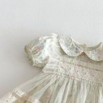 【66-90】ロンパース グリーン 花 プリンセス おしゃれ 女の子 - 画像 (11)