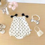 【66-90】ロンパース 可愛い ハート ベビー服 - 画像 (6)
