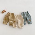 【73-120】パンツ ムーン柄 カジュアル 履きやすい ボトムス - 画像 (9)