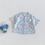 【73-110】Ｔシャツ チェック 総柄 男の子 - 画像 (5)