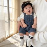 【66-100】サロペット デニム ポケット付き カジュアル 可愛い ボトムス - 画像 (4)
