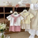 【73-110】セットアップ ショール付きTシャツ&パンツ - 画像 (7)