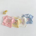 【73-120】Tシャツ 可愛い ガールズ 着心地良い トップス - 画像 (8)
