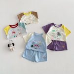 【73-120】セットアップ カラーバリ カートゥーン 可愛い ベビー服 - 画像 (12)