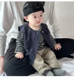 【66-100】ベスト or ボーダーシャツ ベビー 男の子 カジュアル - 画像 (15)