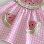 【66-110】ロンパースorワンピース スイカ ノースリーブ 姉妹服 - 画像 (13)