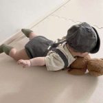 【66-90】サロペット ナチュラル ニット 無地 可愛い 赤ちゃん - 画像 (11)