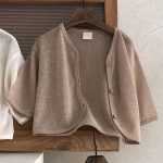【73-100】カーディガン サマー ルーズ カジュアル - 画像 (8)