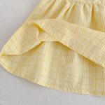【66-130】ロンパースorワンピース イエロー チェック 姉妹服 - 画像 (17)