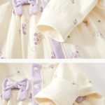 【66-90】ロンパース 柔らか フラワー 肌に優しい ベビー服 - 画像 (9)