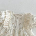 【66-90】ロンパース レース フラワー ベビー服 - 画像 (13)