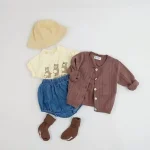 【66-100】デニムショートパンツ ベビー 韓国風 シンプル - 画像 (10)