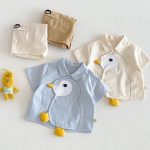 【73-110】Tシャツorパンツ 可愛い トリ 可愛い ベビー服 - 画像 (3)