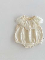 【66-90】ロンパース ベビー おしゃれ フリル襟 刺繍 - 画像 (9)