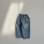 【73-120】ベビー 無地 シンプル デニムパンツ - 画像 (6)