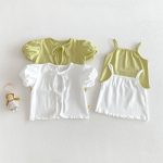 【73-110】セットアップ Tシャツ&キャミソール 柔らか 無地 シンプル 女の子 - 画像 (8)