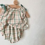 【73-100】セットアップ ベビー おしゃれ チェック柄 - 画像 (5)