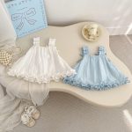 【73-120】キャミソール 蝶結び 無地 おしゃれ 女の子
