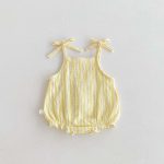 【66-90】キャミロンパース 花柄/ストライプ 可愛い ベビー服 - 画像 (8)
