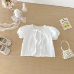 【73-110】セットアップ Tシャツ&キャミソール 柔らか 無地 シンプル 女の子 - 画像 (9)