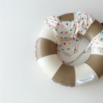 【66-100】水着 チェック ハート ドット スイムウェア&帽子 - 画像 (8)