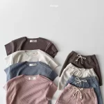 【73-120】セットアップ ベビー 無地 ナチュラル - 画像 (9)