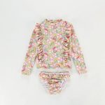 【90-140】水着 花柄 フリル ファッション スイムウェア - 画像 (16)