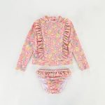 【90-140】水着 花柄 フリル ファッション スイムウェア - 画像 (14)