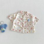 【73-110】Ｔシャツ チェック 総柄 男の子 - 画像 (4)