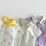 【66-90】オールインワン 総柄アート 可愛い ベビー服 - 画像 (13)
