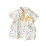 【66-90】ロンパース カラフル ドット 可愛い ベビー服 - 画像 (6)