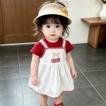 【73-120】ワンピース 可愛い チェリー柄 - 画像 (2)