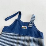 【予約販売】【73-100】サロペット ブルー ストライプ カジュアル ベビー服 - 画像 (4)