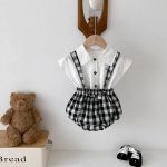 【66-100】トップス or サロペット ベビー チェック お出かけに - 画像 (5)
