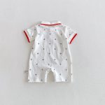 【66-90】ロンパース 総柄POLO シンプル ベビー服 - 画像 (4)