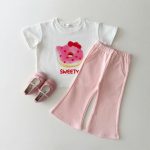 【90-150】半袖Tシャツ 韓国風 フードプリント 可愛い - 画像 (8)