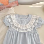 【66-90】ロンパース レース パフスリーブ おしゃれ ベビー服 - 画像 (11)