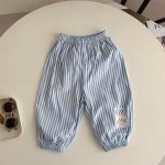 【80-120】セットアップ ゾウ柄 シャツ＆ストライプパンツ - 画像 (13)