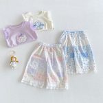 【73-120】パンツ 蝶結び柄 履きやすい ボトムス - 画像 (6)