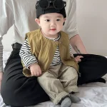 【66-100】ベスト or ボーダーシャツ ベビー 男の子 カジュアル - 画像 (8)