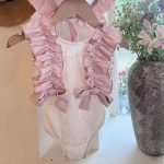 【90-140】水着 リボン フリル 可愛い 女の子 スイムウェア - 画像 (3)