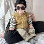 【66-100】ベスト or ボーダーシャツ ベビー 男の子 カジュアル - 画像 (3)