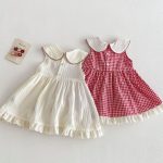 【73-120】ワンピース 蝶結び付き ノースリーブ 女の子 おしゃれ - 画像 (9)
